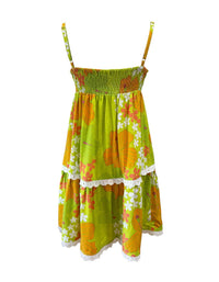 Grace Dress in Lime & Tangerine Dream