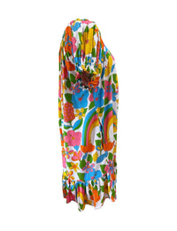 Abigail Dress in Retro Rainbow Garden