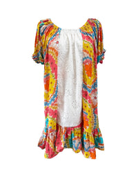 Abigail Dress in Peachy Lei Day