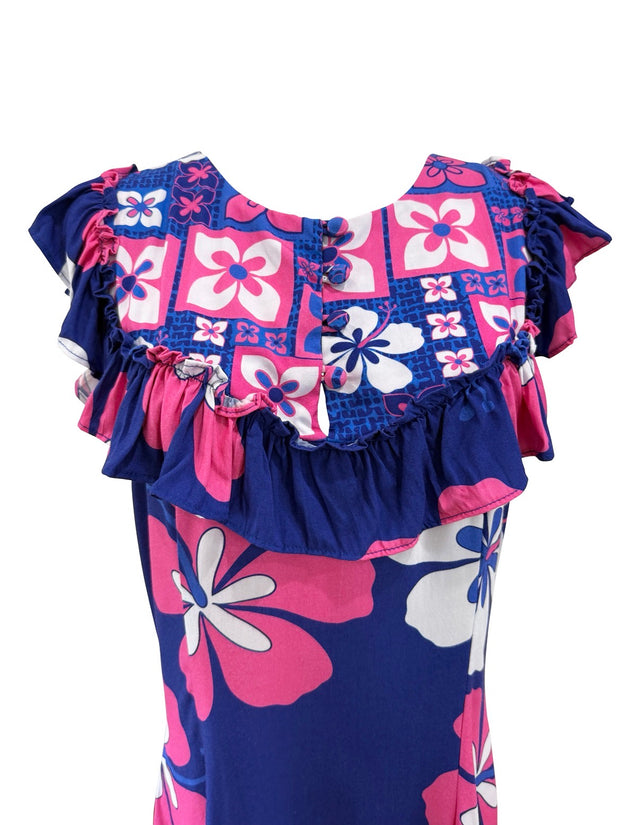 Ruth Dress in Electric Hibiscus