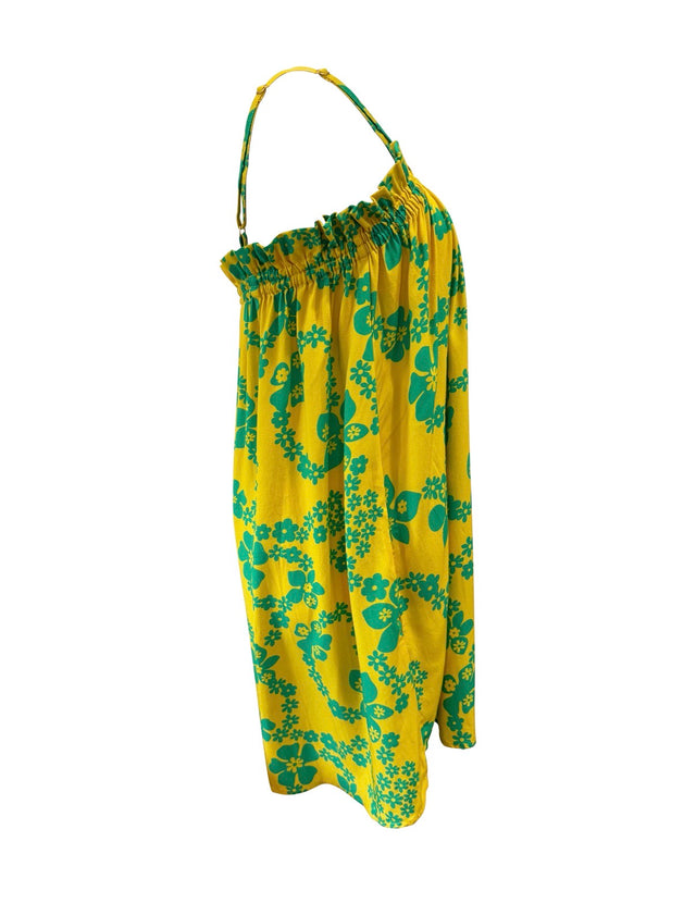Natasha Dress in Yellow Lei Pareu