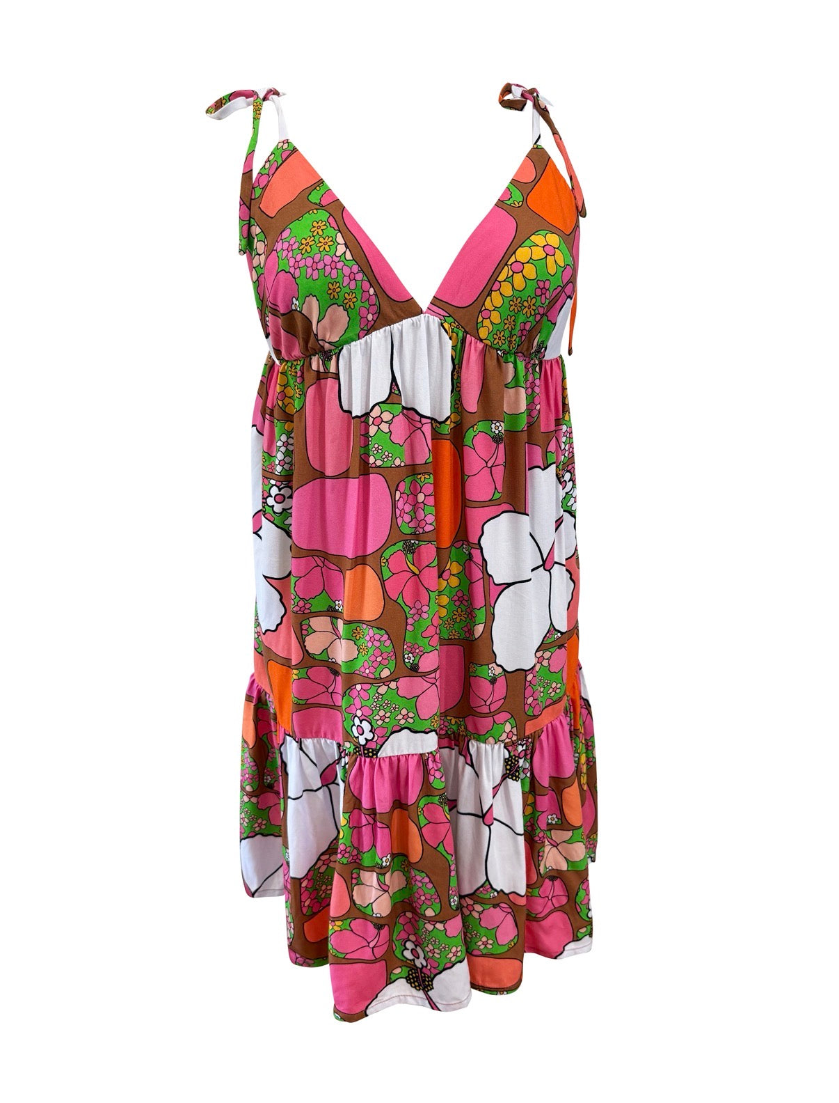 Paulette Dress in Pua Patches