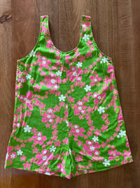 Patsy Romper in Watermelon Lei