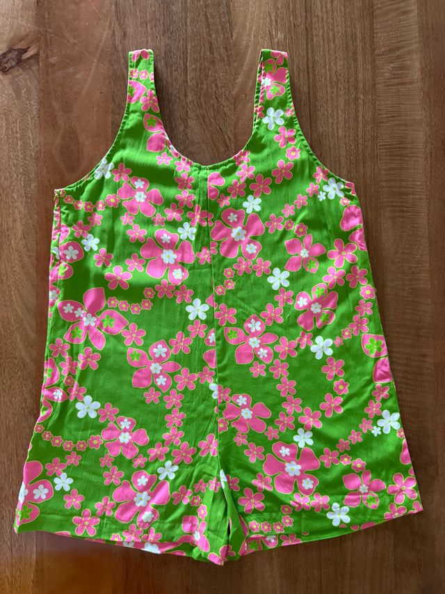 Patsy Romper in Watermelon Lei