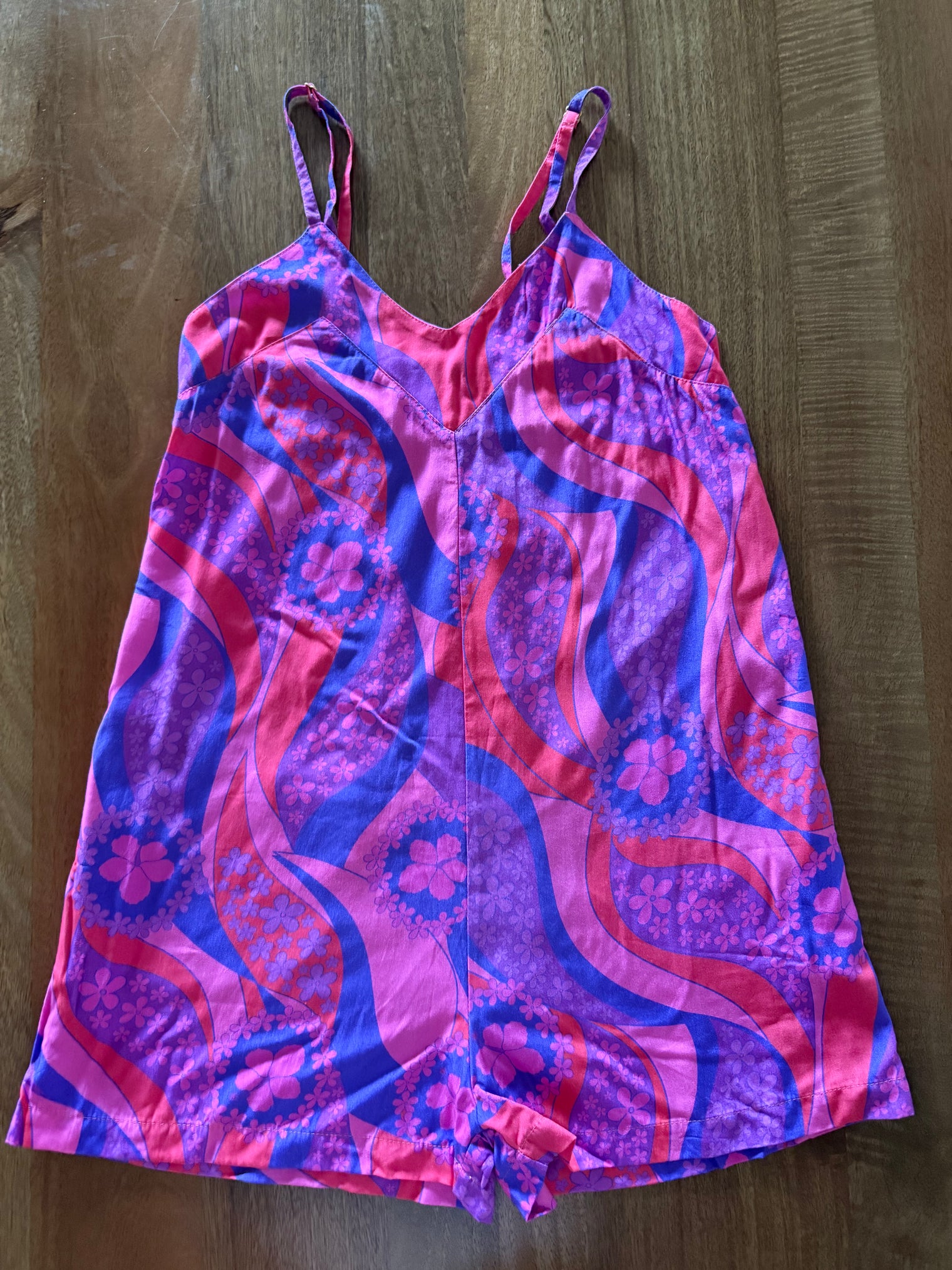 Iolani Romper in Electric Blooms