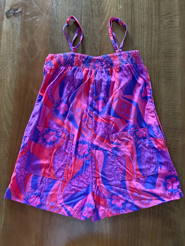 Iolani Romper in Electric Blooms