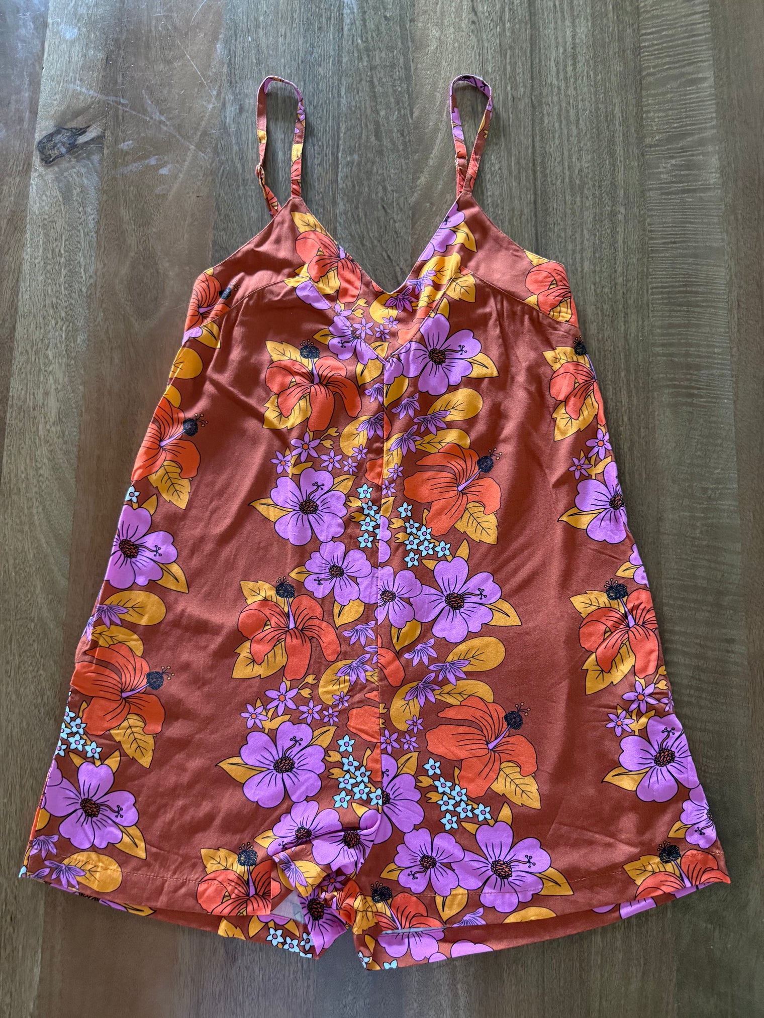 Iolani Romper in Tutu's Garden