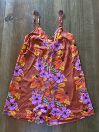 Iolani Romper in Tutu's Garden