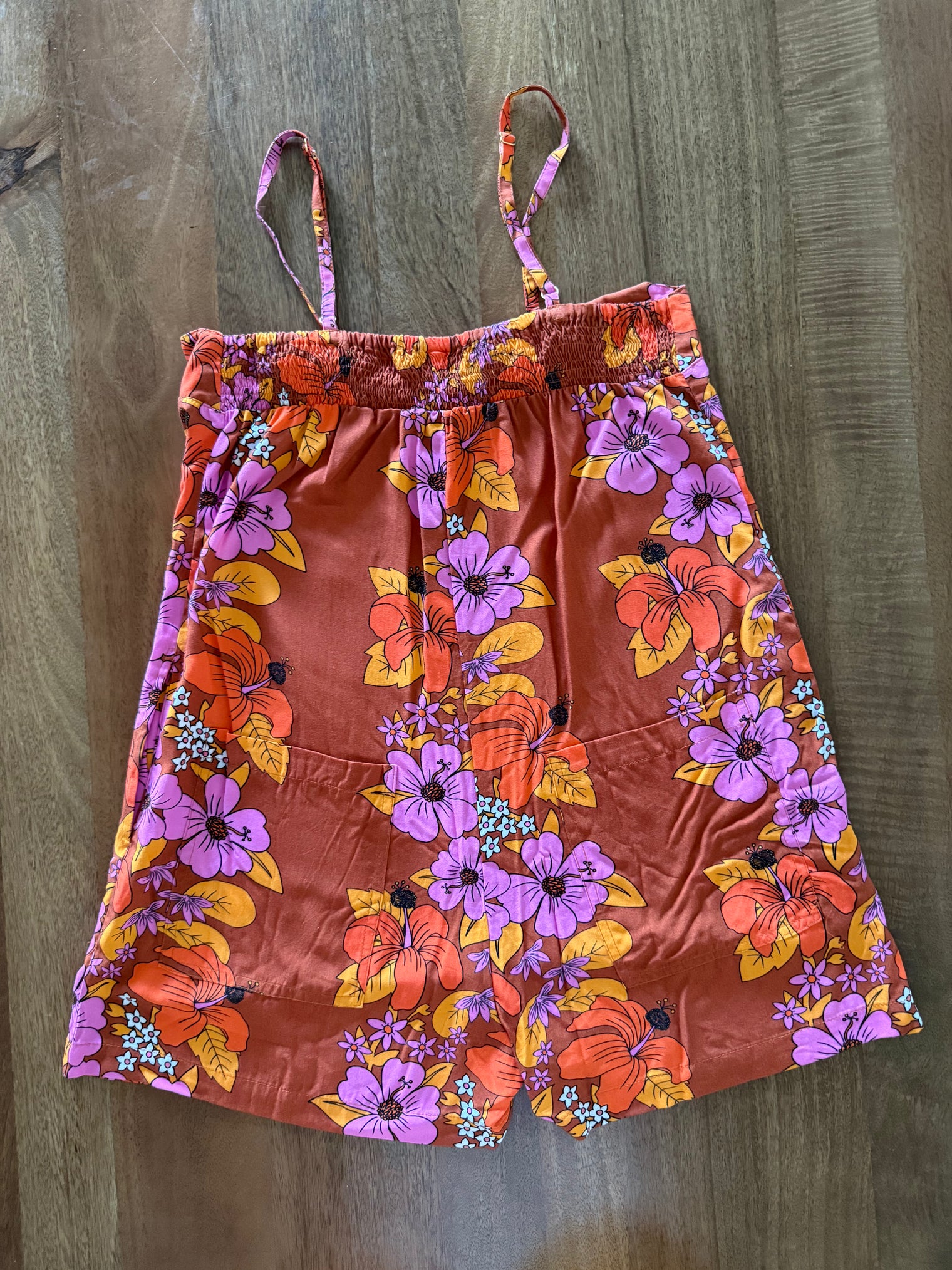 Iolani Romper in Tutu's Garden