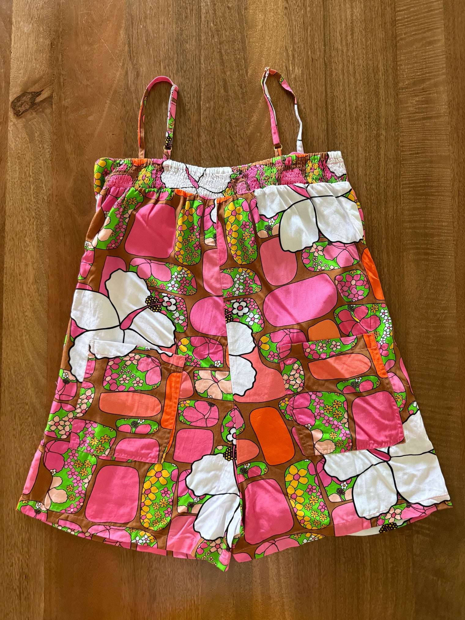 Iolani Romper in Pua Patches