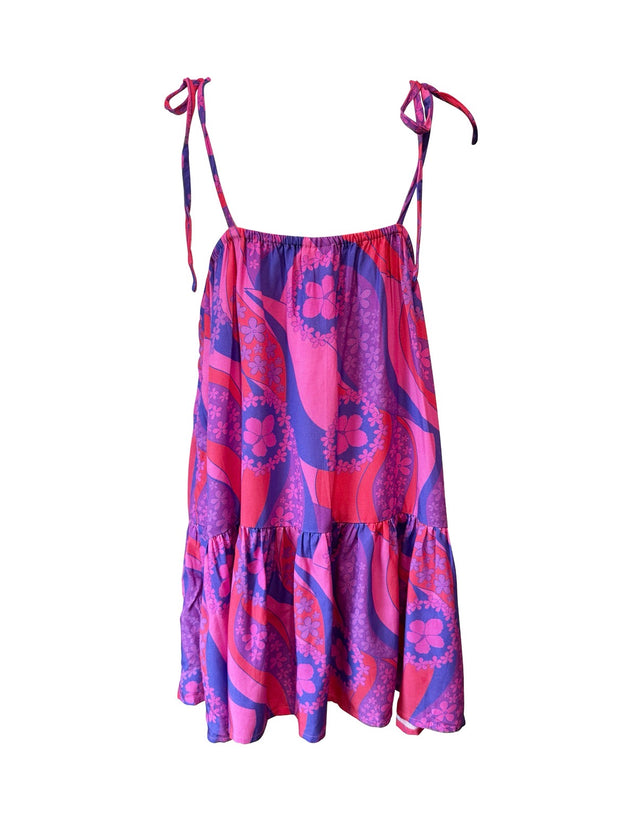 Paulette Dress in Electric Bloom