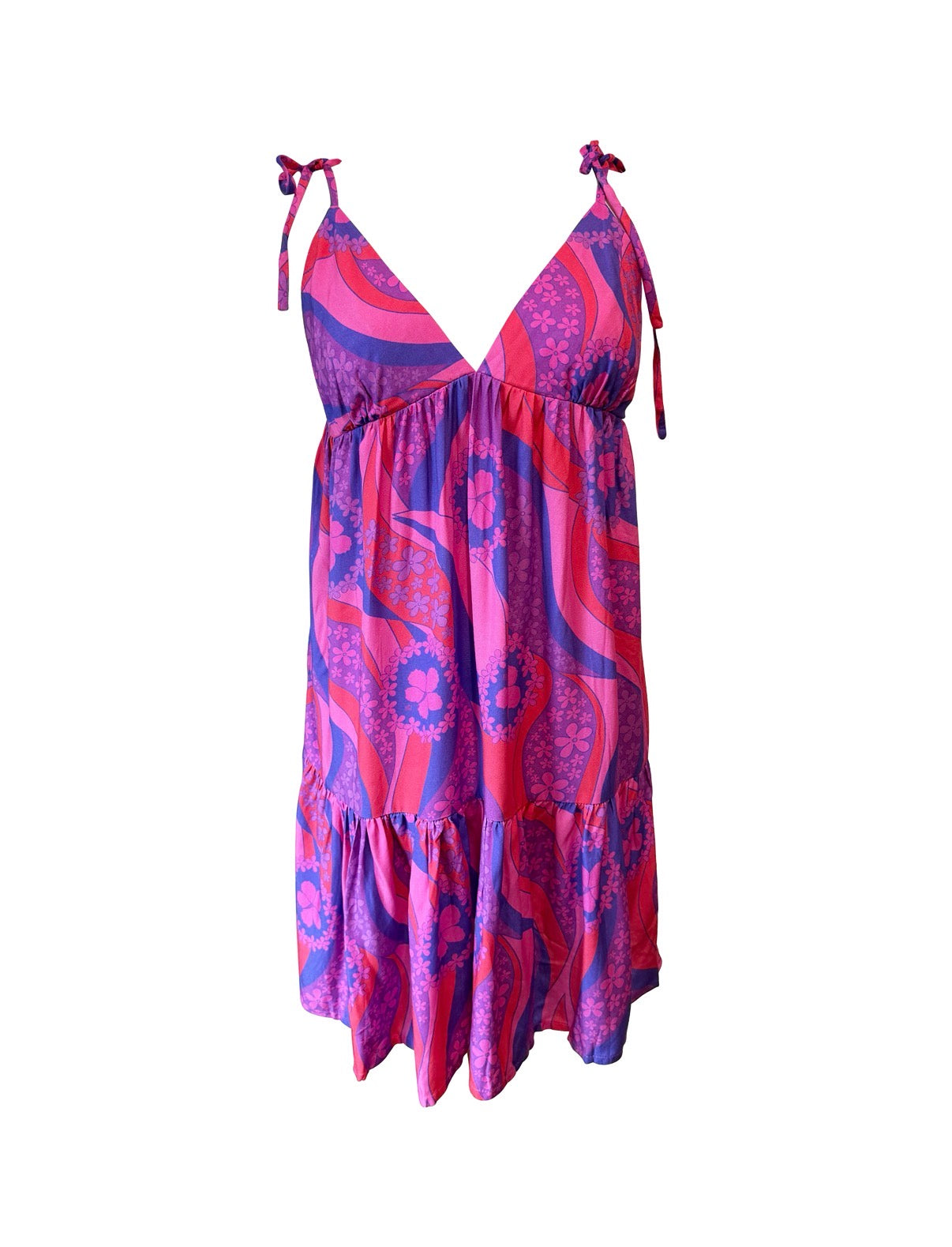 Paulette Dress in Electric Bloom