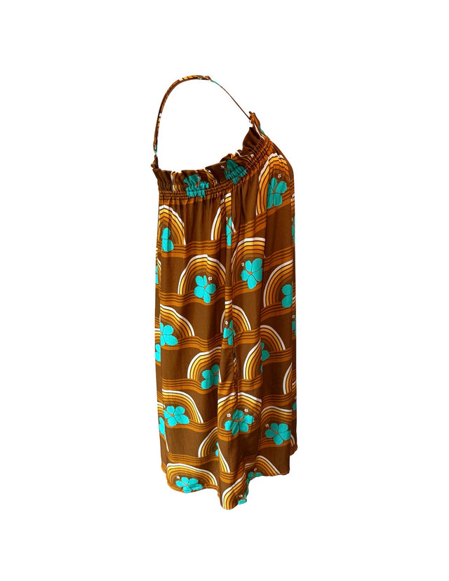 Natasha Dress in Hibiscus Sunset