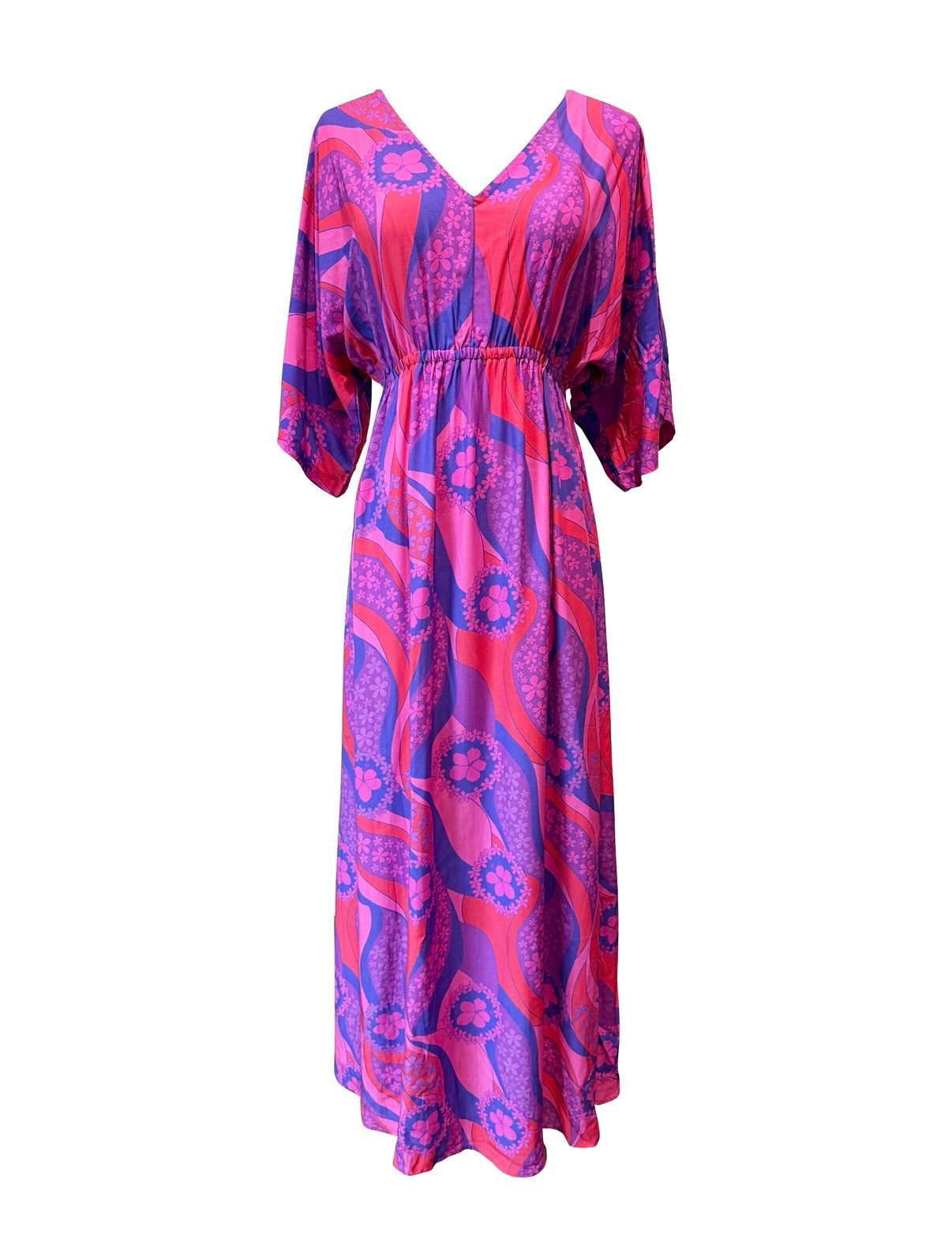 Maxi Alice Dress in Electric Blooms