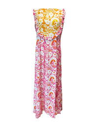 Maxi Bernice Dress in Yellow & Pink Dream