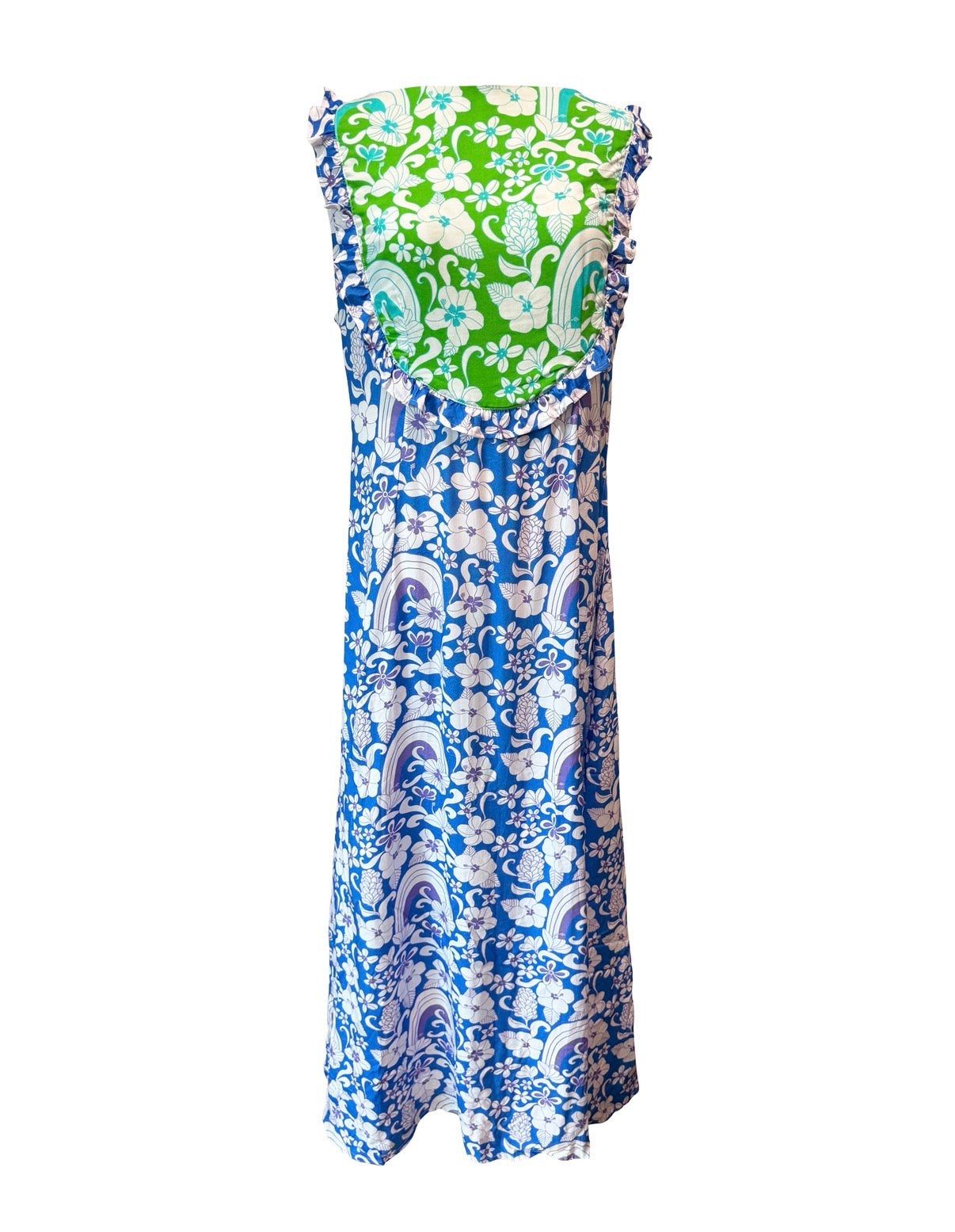 Maxi Bernice Dress in Blue & Green Dream