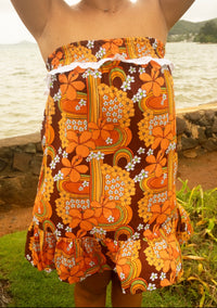 Mahina Dress in Retro Rainbow