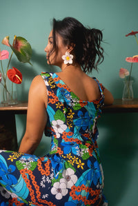 Maxi Bernice Dress in Garden Lei Waterfall