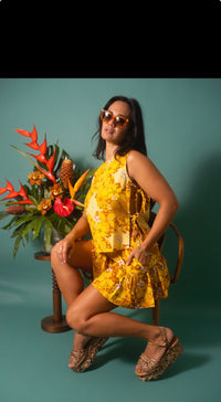 Lily Skirt in Sunshine Blooms
