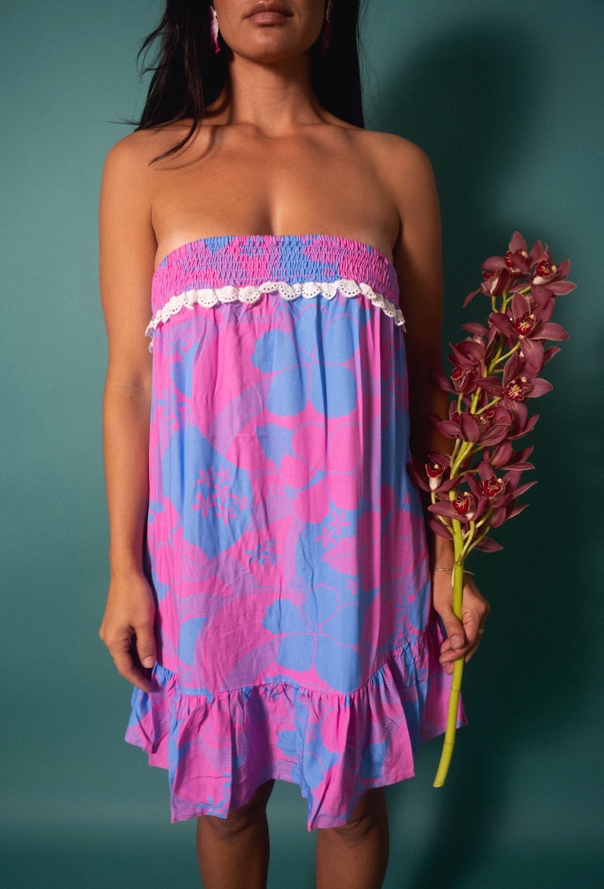 Mahina Dress in Mod Cotton Candy