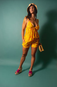 Paulette Top in Mango Lei
