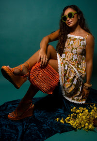 Grace Dress in Hibiscus Halo