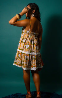 Grace Dress in Hibiscus Halo