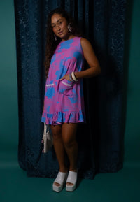 Quinn Dress in Mod Cotton Candy