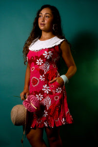 Mini Haunani Dress in Pink Tiare Garden