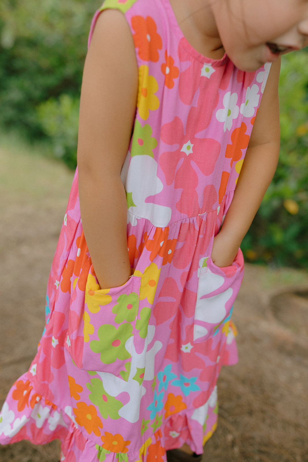 Kaliko Girlʻs Dress in Pua Party