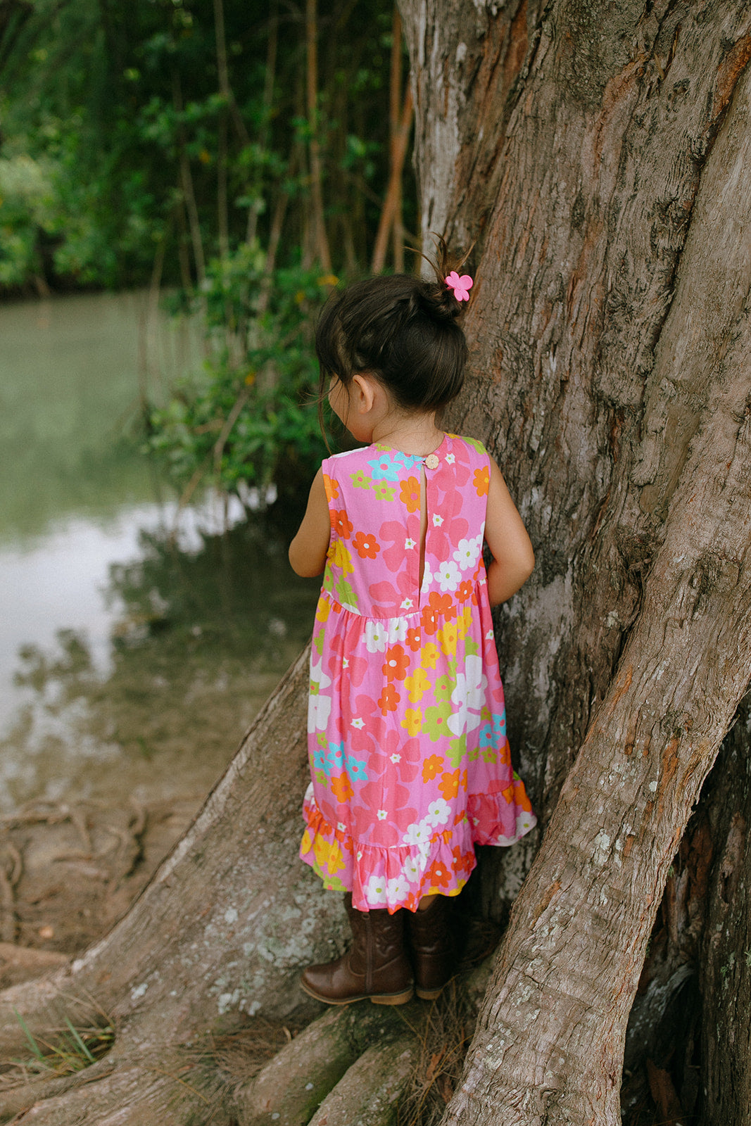 Kaliko Girlʻs Dress in Pua Party