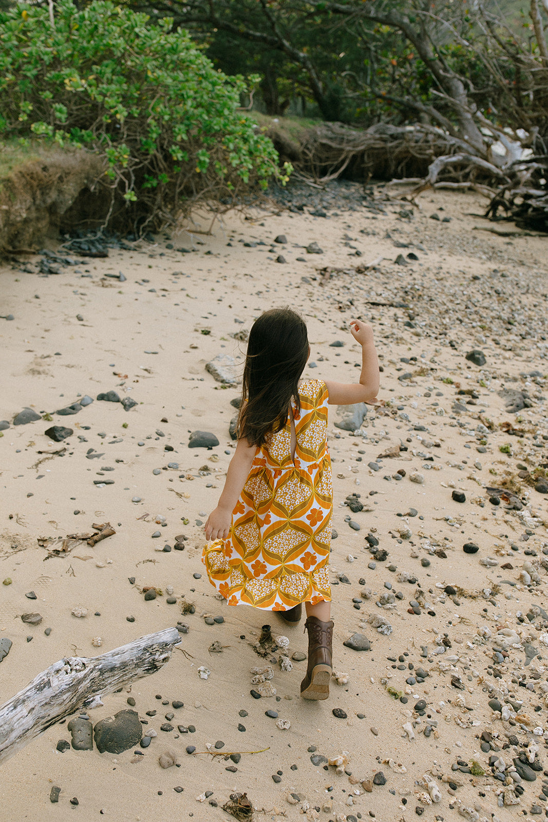 Kaliko Girlʻs Dress in Retro Diamond