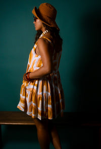 Isabella Dress in Golden Rainbows