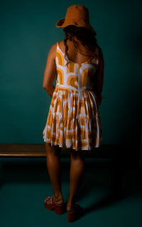 Isabella Dress in Golden Rainbows