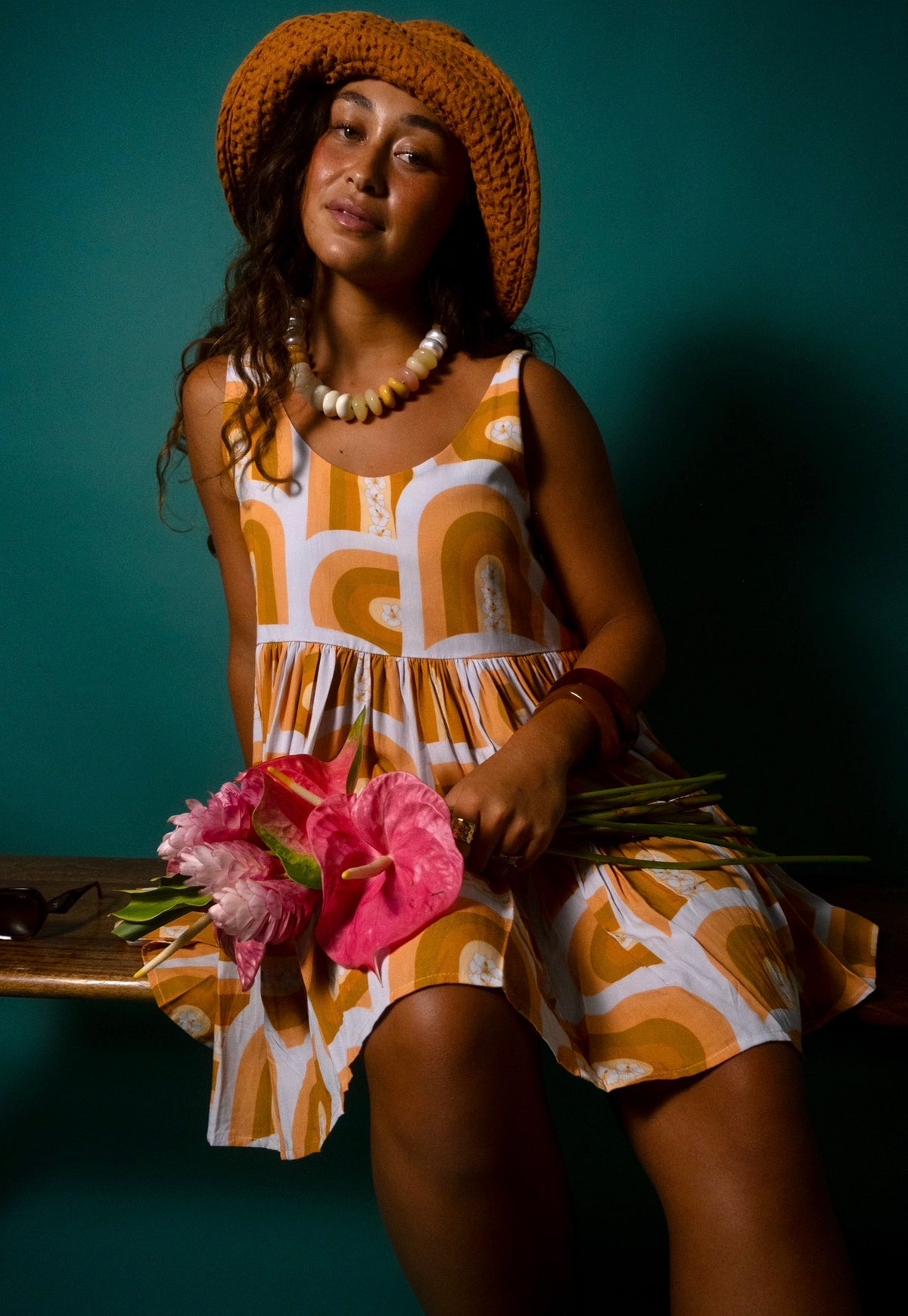 Isabella Dress in Golden Rainbows