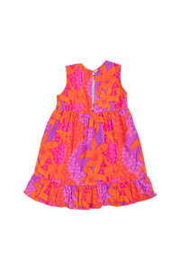 Kaliko Girlʻs Dress in Jadeʻs Orchids
