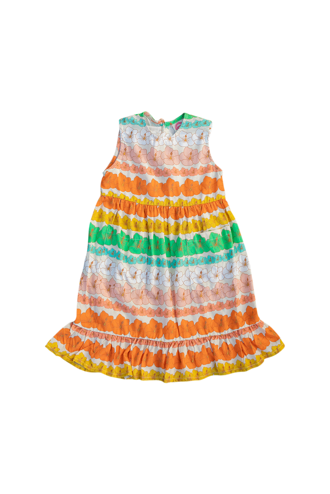 Kaliko Girlʻs Dress Happy Hibiscus