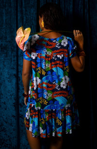 Emma Dress in Garden Lei Waterfall