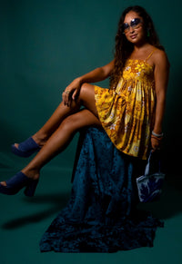 Mini Rell Dress in Sunshine Blooms