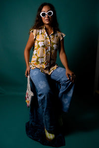 Mary Top in Hibiscus Halo