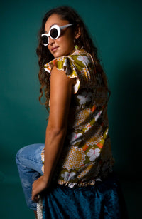 Mary Top in Hibiscus Halo