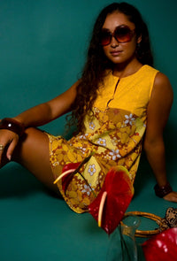 Laura Dress in Sunshine Blooms