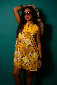 Laura Dress in Sunshine Blooms