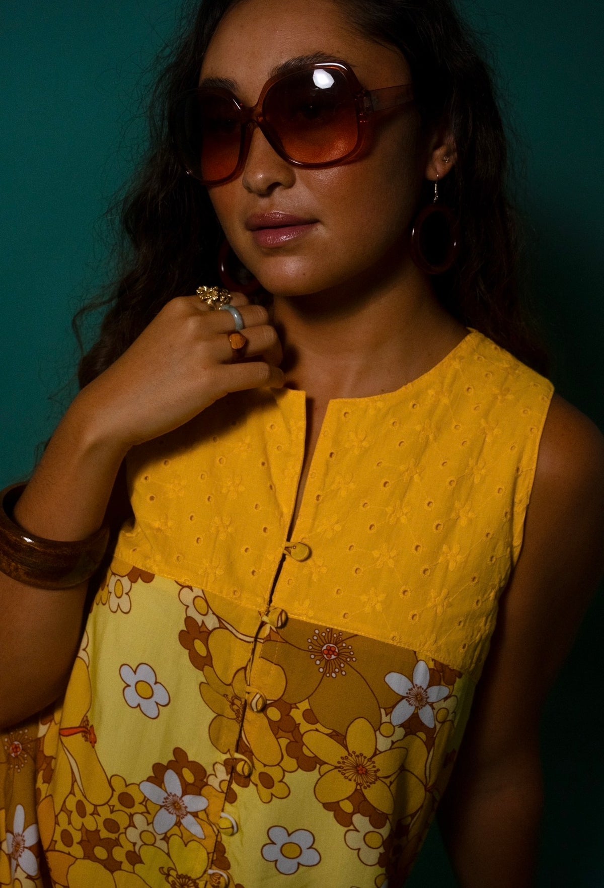 Laura Dress in Sunshine Blooms