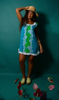 Aurora Dress in Lagoon Bloom