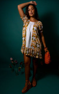 Abigail Dress in Hibiscus Halo