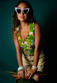 Lucy Top in Psychedelic Lemon Lime