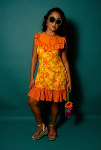 Ruth Dress in Mango Lei
