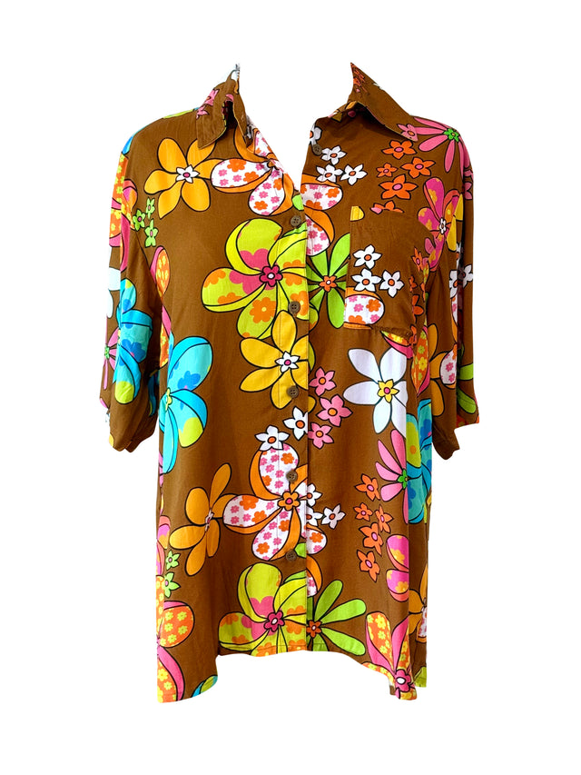 Brook Top in Groovy Pua Power