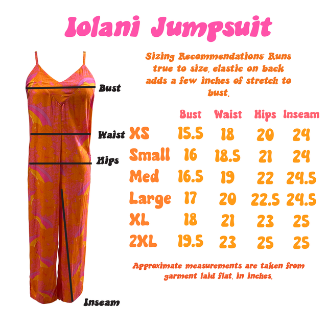 Iolani Jumpsuit in Peachy Lei Day